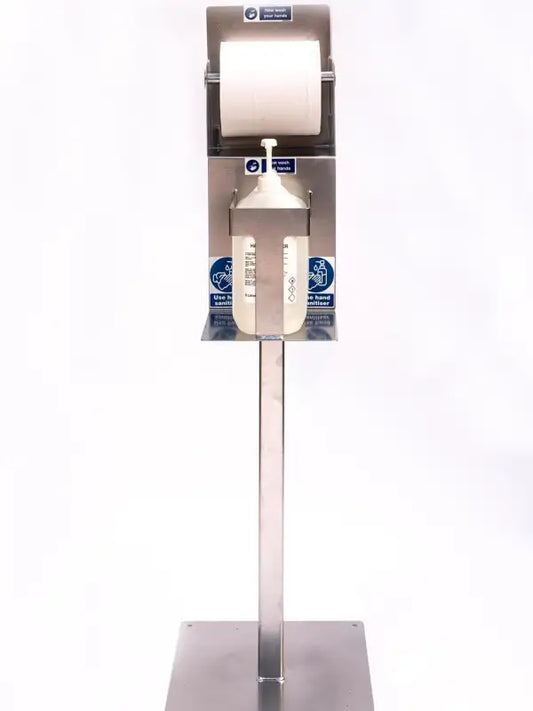 Hand Sanitiser and Paper Roll Station | Ultimate Hygiene and Convenience