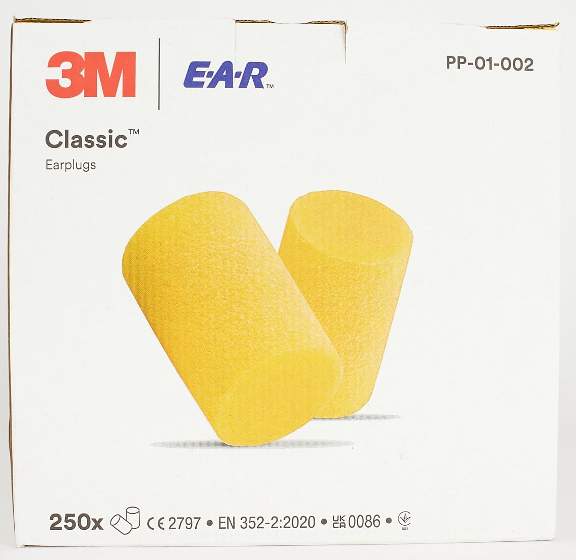 3M E-A-R Classic C Foam Earplugs (Uncorded) | SNR 28dB | 250 Pairs