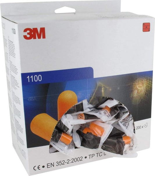 3M 1100 Uncorded Earplugs (x200 Pairs)