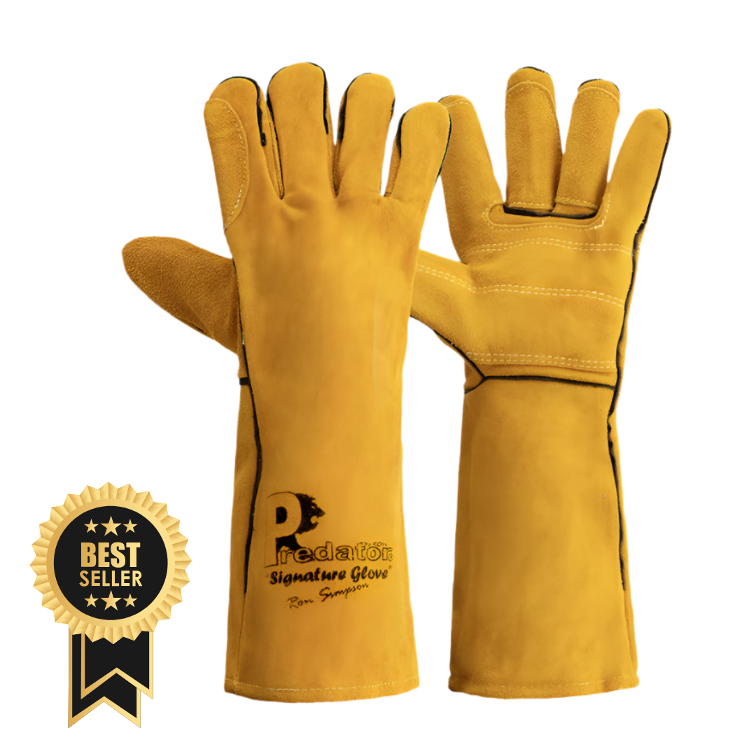 Predator THORNPROOF MIG GAUNTLET | Heavy-Duty 2mm Leather Gardening & Tree Work Gloves