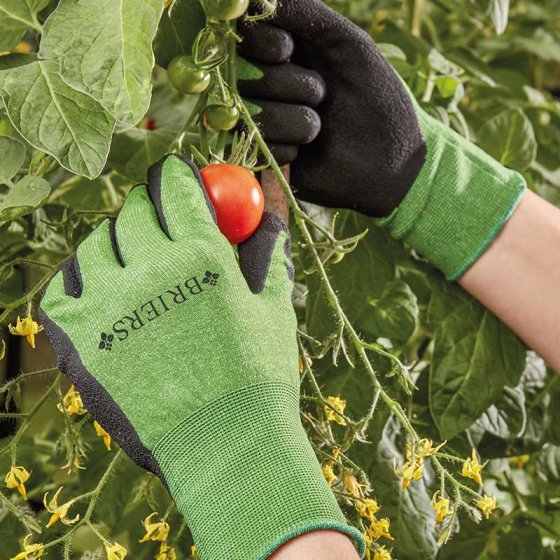Briers BAMBOO GRIPS | Green & Black Outdoor Multi-Tasking Gardening Gloves