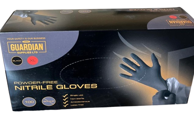 Guardian EXAMINATION 5mil Disposable | Black – Premium Protection & Precision Grip Nitrile Gloves