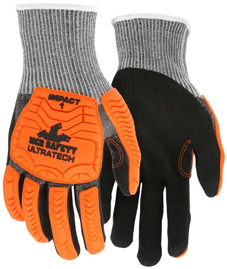 (1) IMPACT - 13g CUT D - Touchscreen compatible - Nitrile Foam Palm Coated Gloves