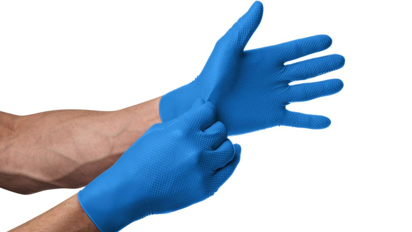 Mercator NITRYLEX CLASSIC | Blue – Examination-Grade Protection & Multipurpose Performance Nitrile Gloves (200 Gloves per Box)