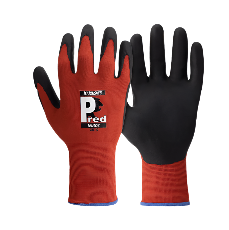 (1) Predator SENSOR 15g Food Safe & Touchscreen Precision | Polymax Palm Coated Gloves