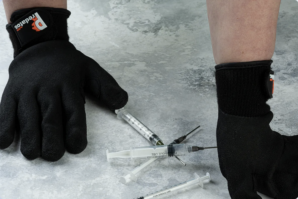Predator STAB-RESISTANT Latex-Coated Safety Gloves | Polyester/Cotton/Steel Liner | Needle & Cut Protection