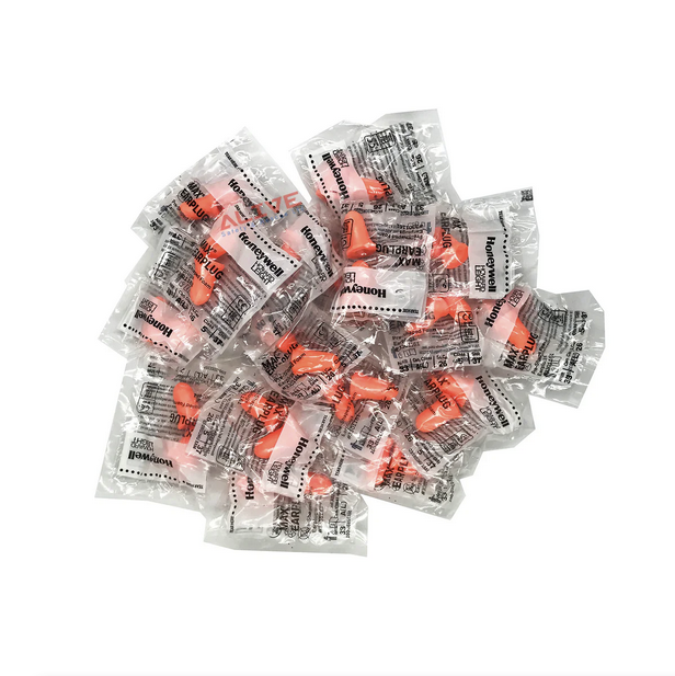 Howard Leight MAX-1 Uncorded Ear Plugs- SNR 38dB (x200pairs) - WORLDS MOST USED EARPLUGS