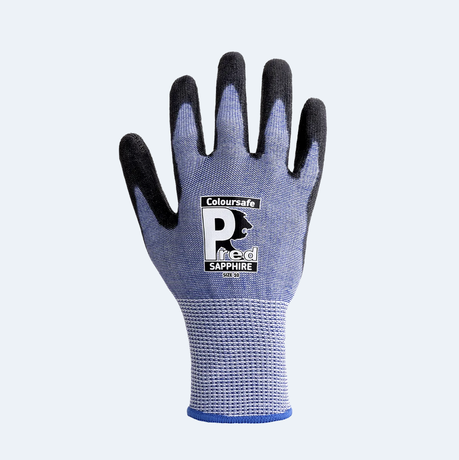 (1) Predator SAPPHIRE 13g Cut-Resistant & Durability Master | Polyurethane Coated Gloves