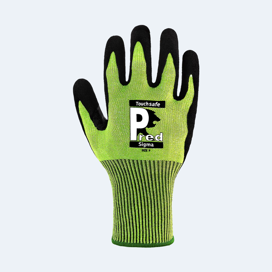(1) Predator SIGMA 13G Cut-Resistant & Touchscreen Expert | Sandy Nitrile Coated Gloves