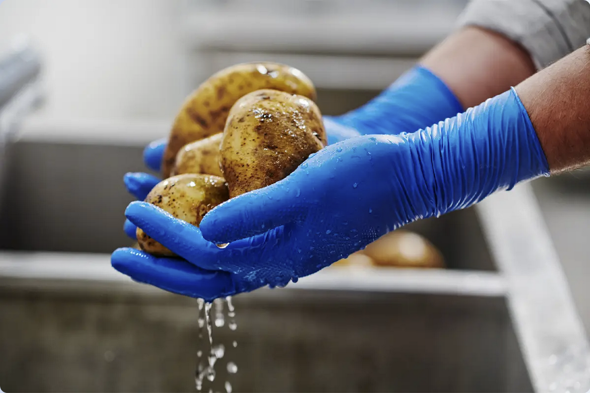 Mercator Ideall GRIP+ 7mil Heavy Duty | Blue LONG CUFF – Ultimate Protection & Elite Grip Nitrile Gloves