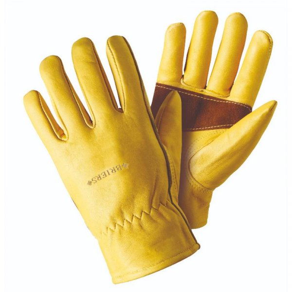 Briers ULTIMATE GOLDEN LEATHER | Professional Thorn Resistant Gardening Gloves