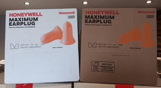 Howard Leight MAX-1 Uncorded Ear Plugs- SNR 38dB (x200pairs) - WORLDS MOST USED EARPLUGS