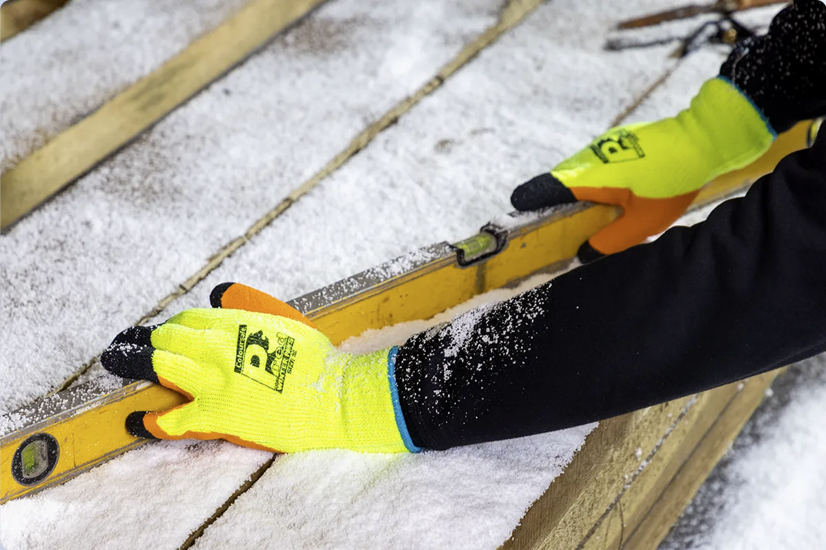 (1) Predator WINTER PAWS 7g Anti-Freeze Winter Worker | Crinkle Latex Coated Gloves