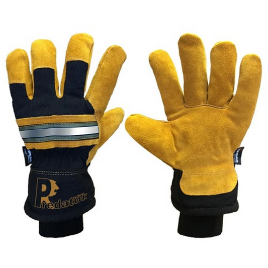 Predator WINTER POWER Rigger | Gold – Supreme Quality Split Leather Rigger Gloves