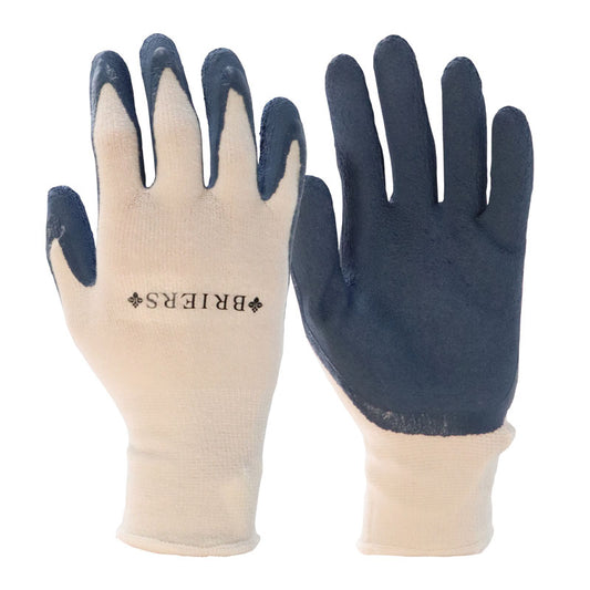 Briers BAMBOO GRIPS | Blue & Cream Outdoor Multi-Tasking Gardening Gloves
