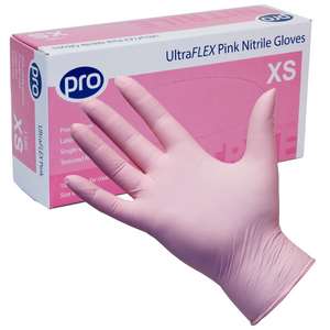 UltraFLEX | Pale Pink – Premium Protection & Elegant Professional Finish Nitrile Gloves