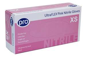 UltraFLEX | Pale Pink – Premium Protection & Elegant Professional Finish Nitrile Gloves