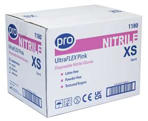 UltraFLEX | Pale Pink – Premium Protection & Elegant Professional Finish Nitrile Gloves