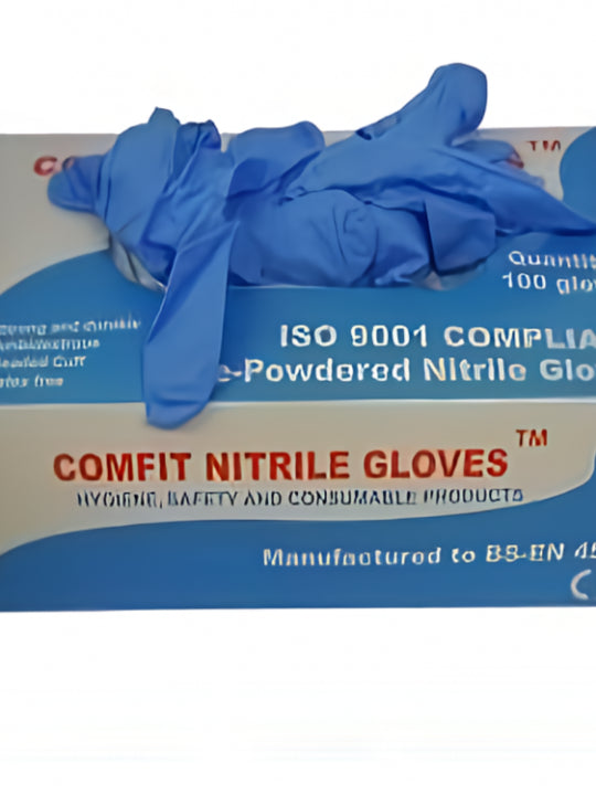 Blue Comfit Nitrile Gloves NG801FL 3.5mil Precision & Hygiene All