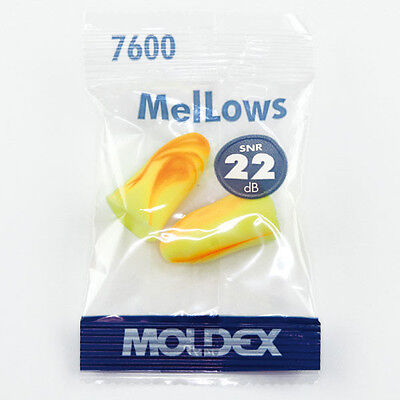Moldex Mellows Ear Plugs 7600 (Uncorded) | SNR 21dB | 200 Pairs