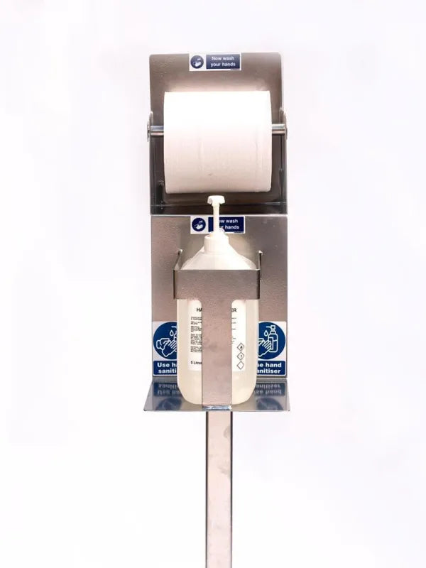 Hand Sanitiser and Paper Roll Station | Ultimate Hygiene and Convenience