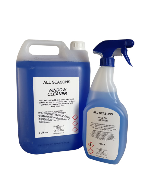 Window, Glass & Mirror Cleaner Spray | Streak-Free Shine in 750ml / 5L