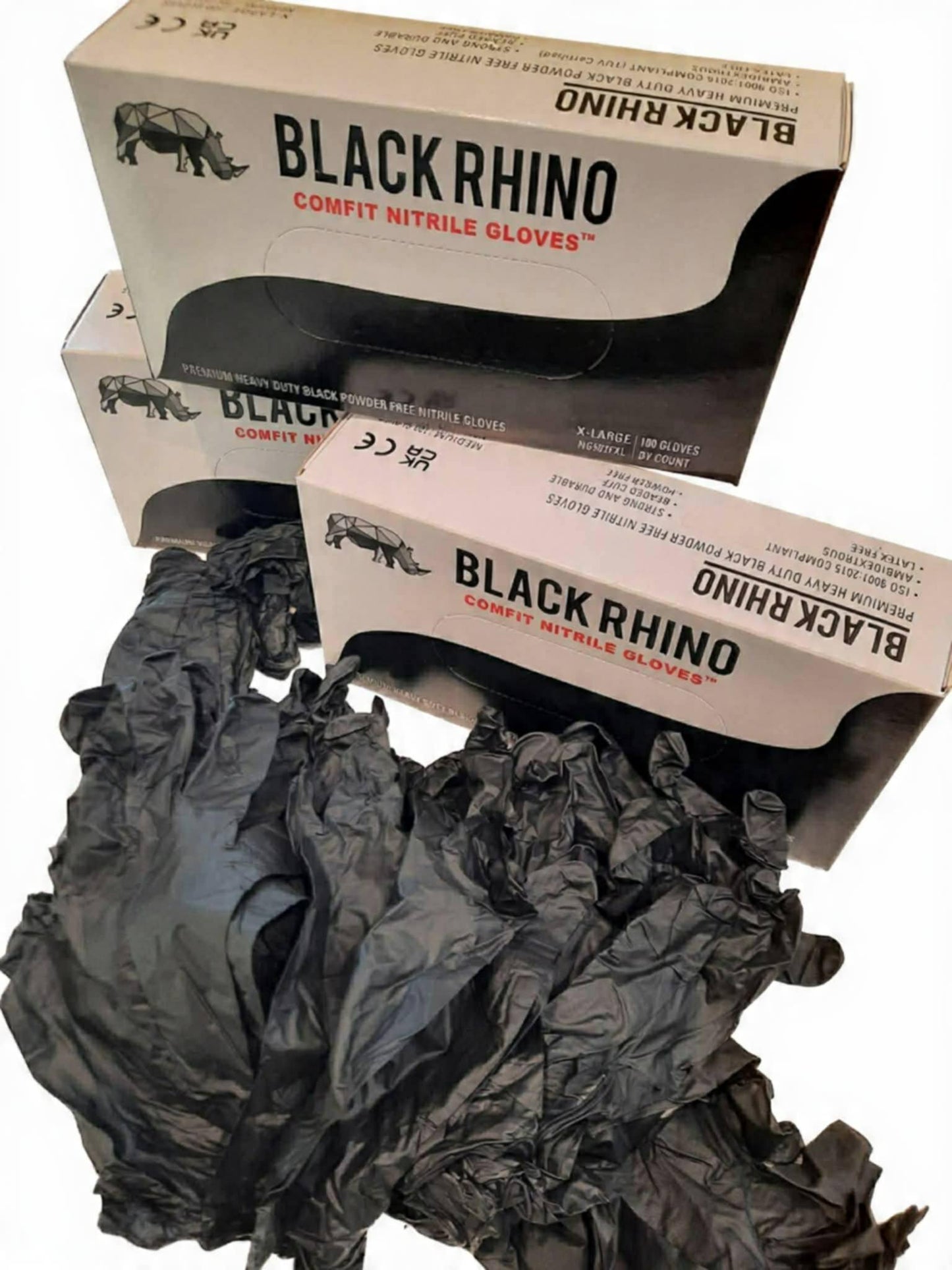 Black RHINO 6mil Heavy Duty Protection | Nitrile Disposable Gloves