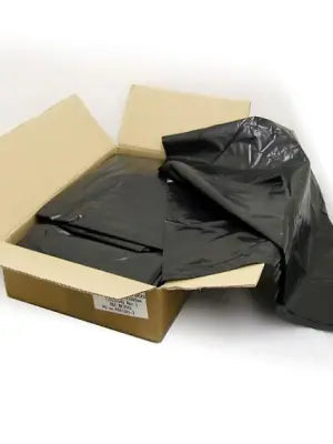 Black Bin Liners Refuse Sacks - Box of 200 | Durable & Leak-Proof Waste Solutions