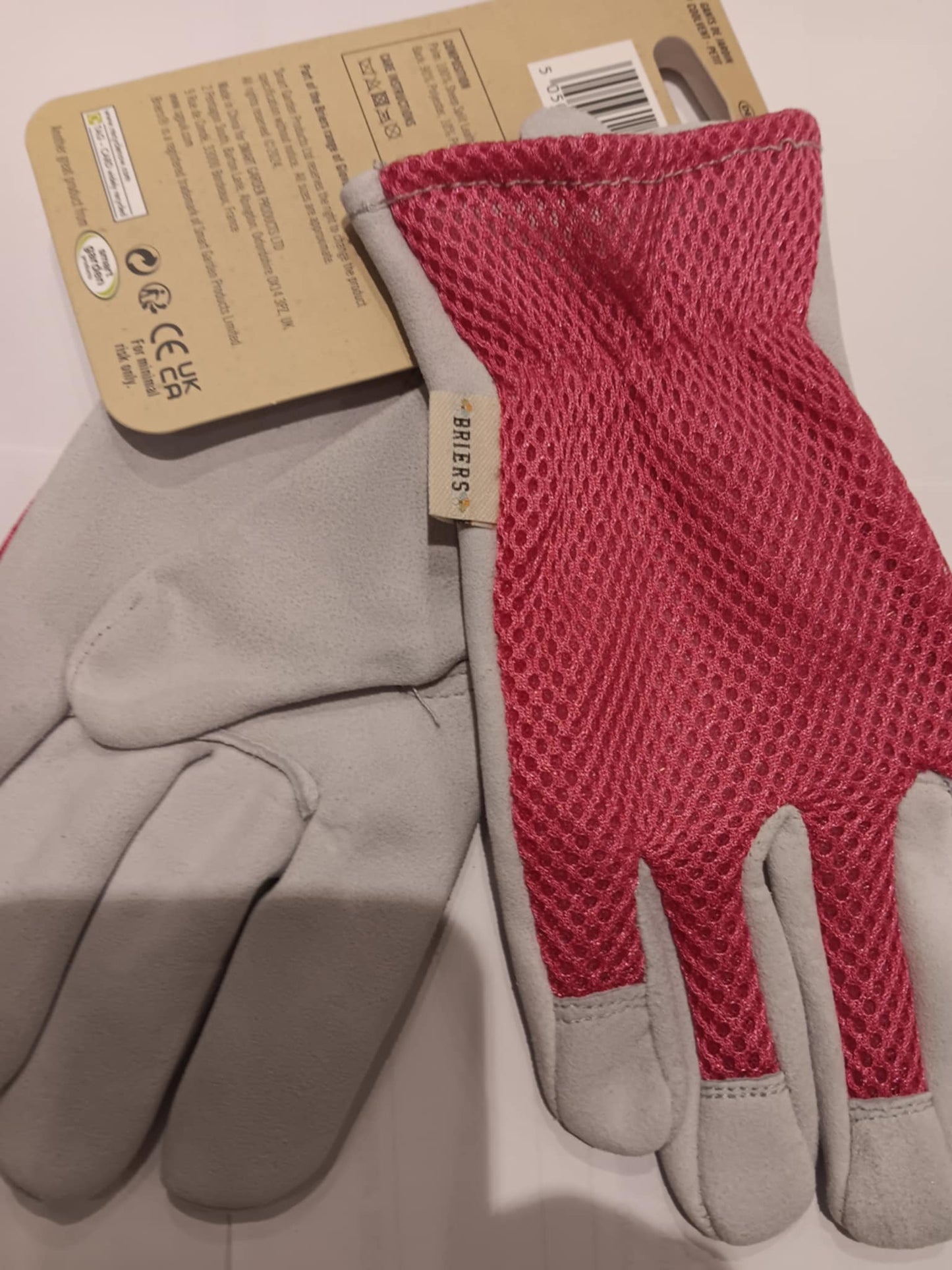 CoolVent Thornproof & Puncture Resistant Professional Gardening Gloves - Pink (S7) / Green (M8) / Blue (L9)