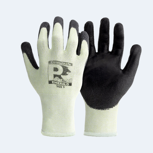 (1) Predator EMERALD - Azura & Polyester Breathable - PU Coated Gloves