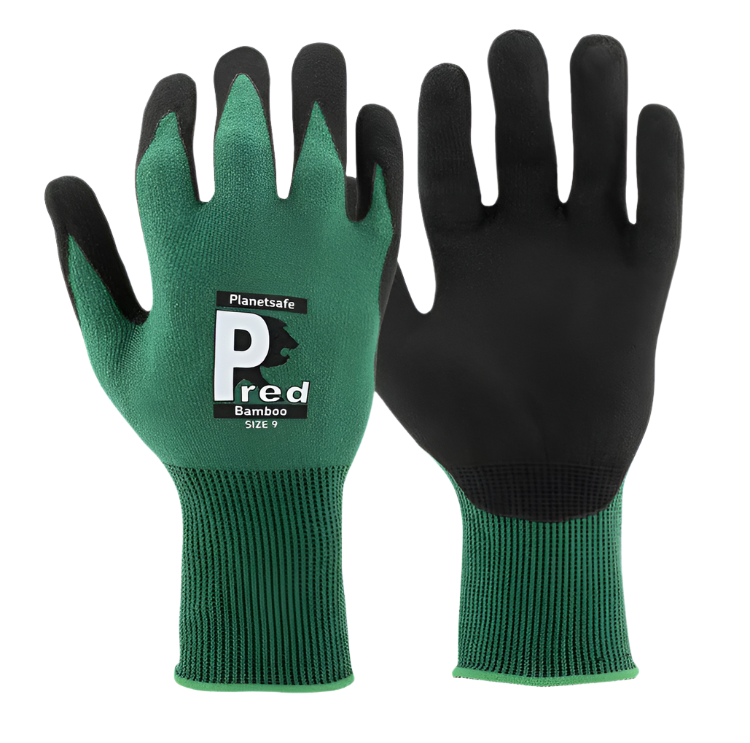 (1) Predator BAMBOO 15g Highly Dexterous & UV Cancelling Outdoor Specialist | Nitrile Foam Gloves