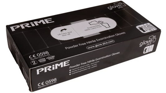 Premium Black Glove Prime Powder Free Nitrile Examination Gloves (4mil)