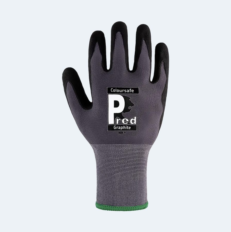 (1) Predator GRAPHITE 15g Precision Worker | Nitrile Foam Coated Gloves