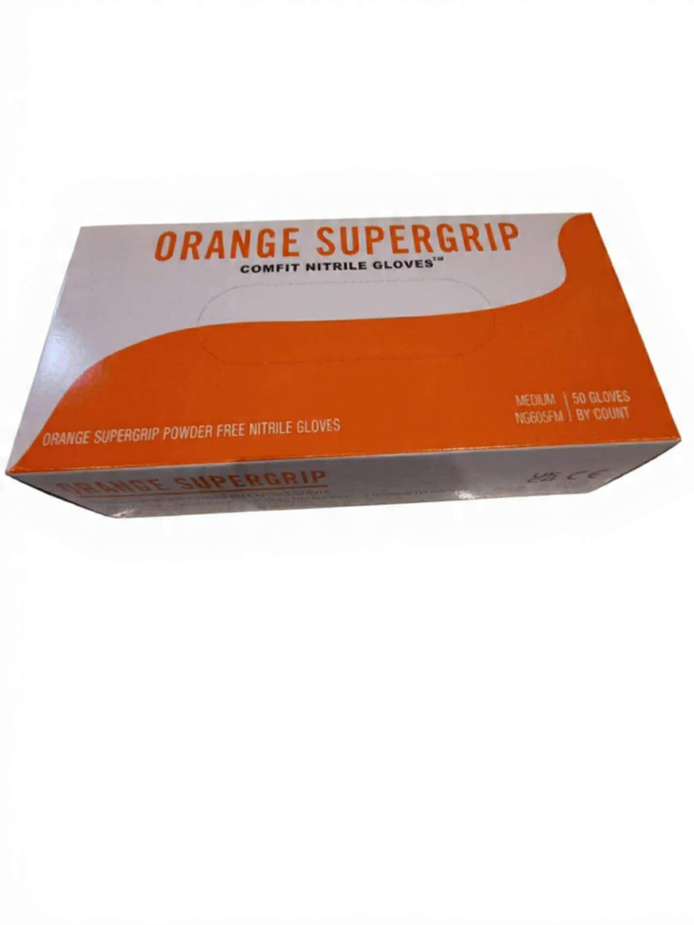 Orange SUPERGRIP Diamond Textured | 7mil – Heavy-Duty Grip & Industrial Strength Protection Nitrile Gloves