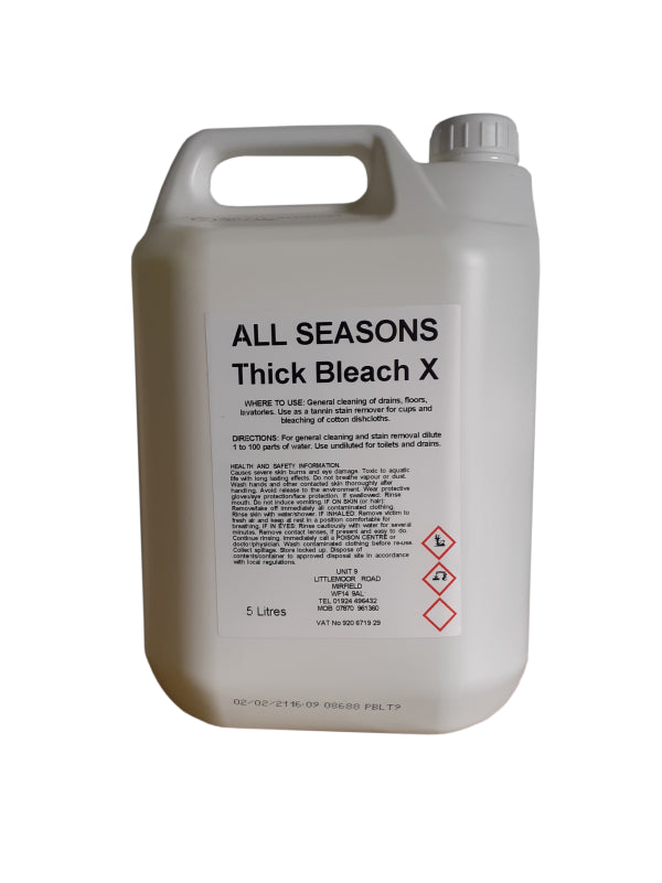 Extra Thick Bleach - 5L | Maximum Strength for Uncompromising Cleanliness