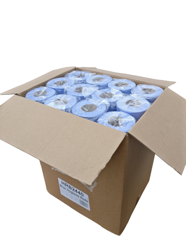 Blue Hygiene Rolls HRB2440 (Box of 24 Rolls) - 40m | Essential Hygiene and Cleanliness