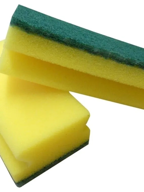 Caterers Sponge with Scourer (10 Pack) | Dual-Action Cleaning