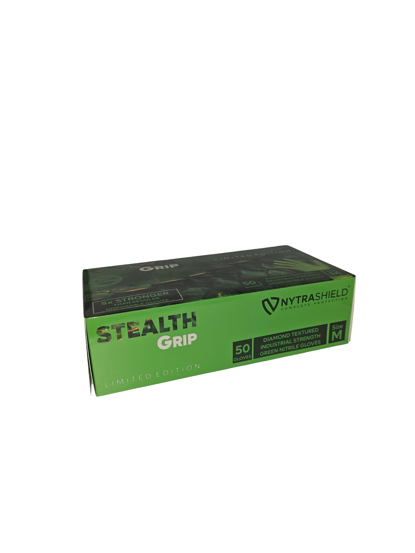 Stealth Grip - 8mil - GREEN - Limited Edition Heavy Duty Disposable Nitrile Gloves